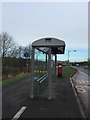 Keele University: bus stop on Campus