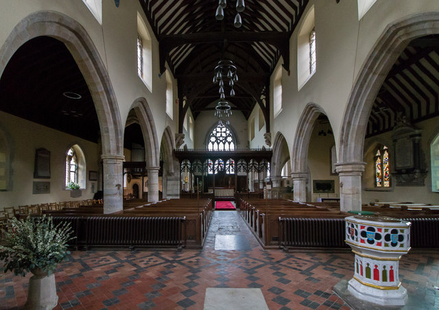 Interior, St John the Baptist church, Penshurst