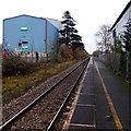 Single track, single platform at Pershore railway station