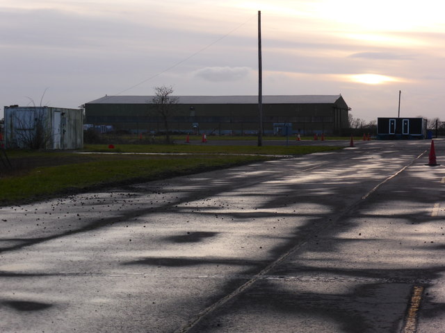 Pershore Airfield at dusk