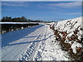 Lethame Road as it leaves Strathaven