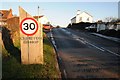 Road entering Cheriton Bishop