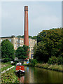 Canal and Clarence Mill near Bollington, Cheshire