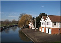 TL4559 : Boats and boathouses by John Sutton