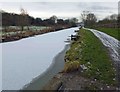 SK4274 : A frozen Chesterfield Canal by Steve  Fareham