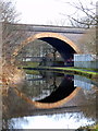 Former LNWR Viaduct crossing the Huddersfield Broad Canal