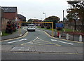 Metric only height sign at the entrance to an Oswestry car park