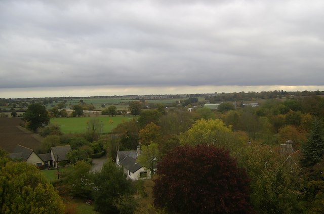 From top of Woolpit Church Tower towards Elmswell