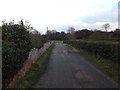 TM3863 : Lane near Saxmundham Bowling Green by Geographer