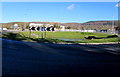 Large roundabout with a sunken centre in Aberdare