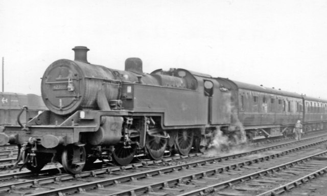 LMS Fowler 4MT 2-6-4T at Warrington Bank... © Ben Brooksbank cc-by-sa/2 ...