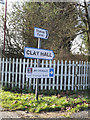 Clay Hall & Station Farm signs