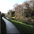 Canal and path SW of Crown Bridge, Sebastopol, Pontypool