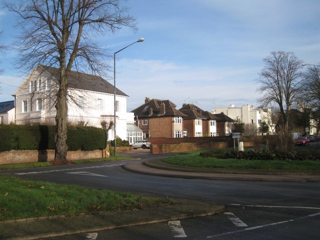 Varied styles of house, Warwick Place, Leamington