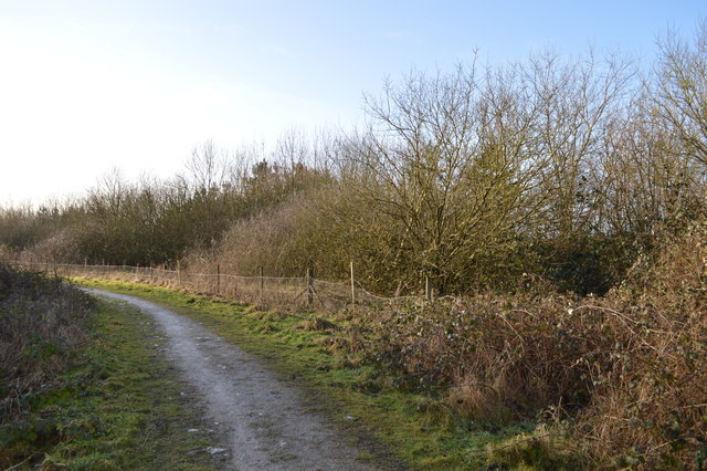 Silverdale Country Park: track to Waste... © Jonathan Hutchins cc-by-sa ...