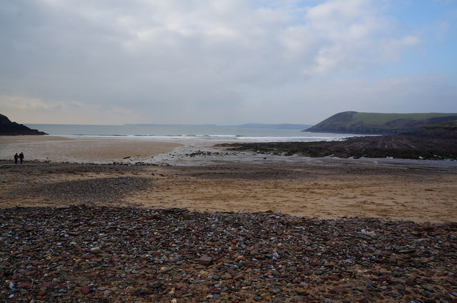 Manorbier Bay, Pembrokeshire © Ian S :: Geograph Britain and Ireland