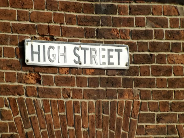 High Street sign