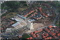 3rd and final phase of the demolition of the Louth Malt Kiln: aerial 2015