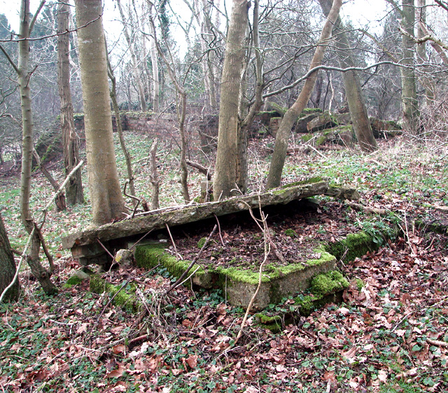 Hut foundations on Site 5