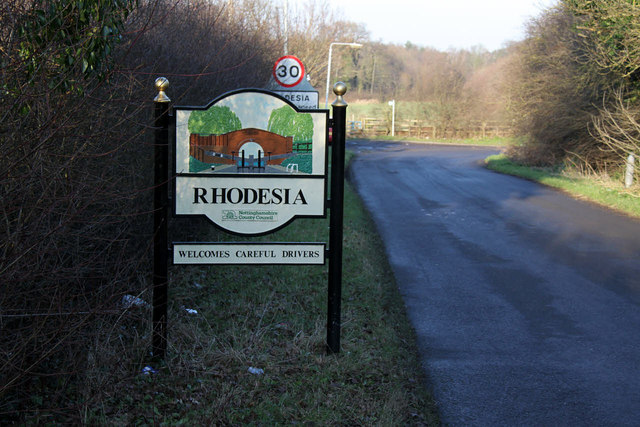 Rhodesia village sign