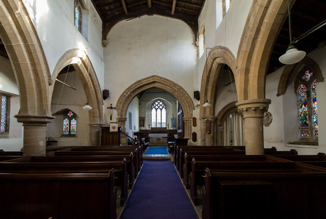 Interior, St James' church, Skillington