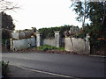 Gate pillars and blocked entrance, Dawlish Road, Teignmouth