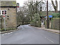 Looking down Cliff Hall Lane