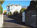 Entrance to Charterhouse, a villa on Second Drive, Teignmouth