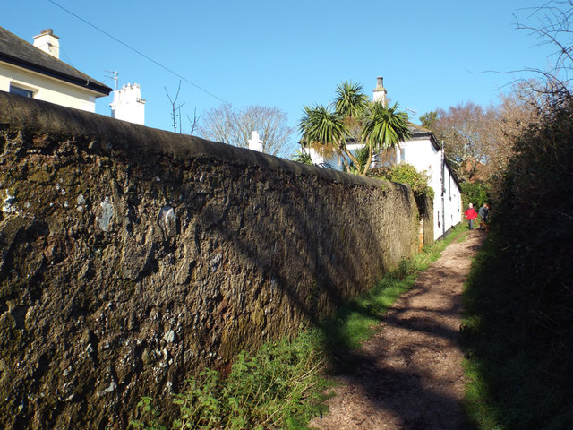 Footpath No.5 north from Second Drive, Teignmouth