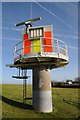 ST6196 : Navigation beacon beside the River Severn by Philip Halling