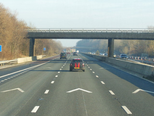 M5 northbound towards Junction 11a