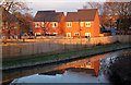 New houses in the sunset