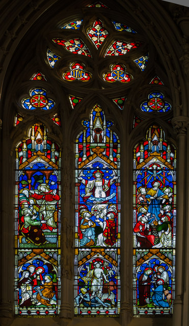 Apse S.E, Stained glass window, Holy Trinity church, Hastings