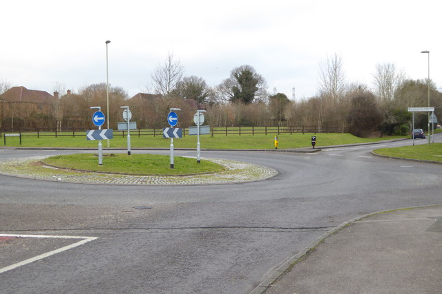 Roundabout on Catherington Lane
