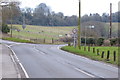 Looking south on Downhouse Lane to junction