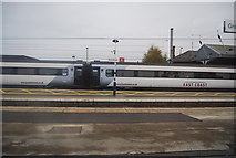 SK9135 : East Coast train, Grantham Station by N Chadwick