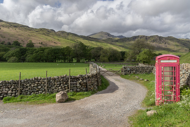 Track Leading North from Road to Hardknott Pass, Cumbria