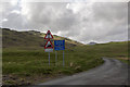 NY2401 : Road Sign for Hardknott Pass, Cockley Beck, Cumbria by Christine Matthews