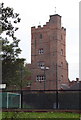 Aysgarth School: tower and sports field