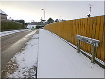 H4672 : Snow along the footpath, Knockgreenan Avenue by Kenneth  Allen