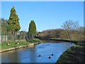 The New River north of Field Way, EN11