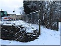 Halmer End: footpath next to building site