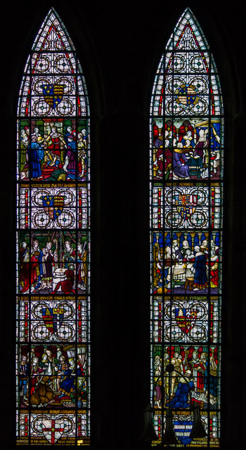 Stained glass window, Chapter house, Lincoln Cathedral