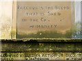 Collyhurst War Memorial (5/7 - Dedication on Eastern Face)