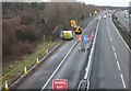 Lane closure on the M3