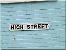TM4656 : High Street sign by Geographer