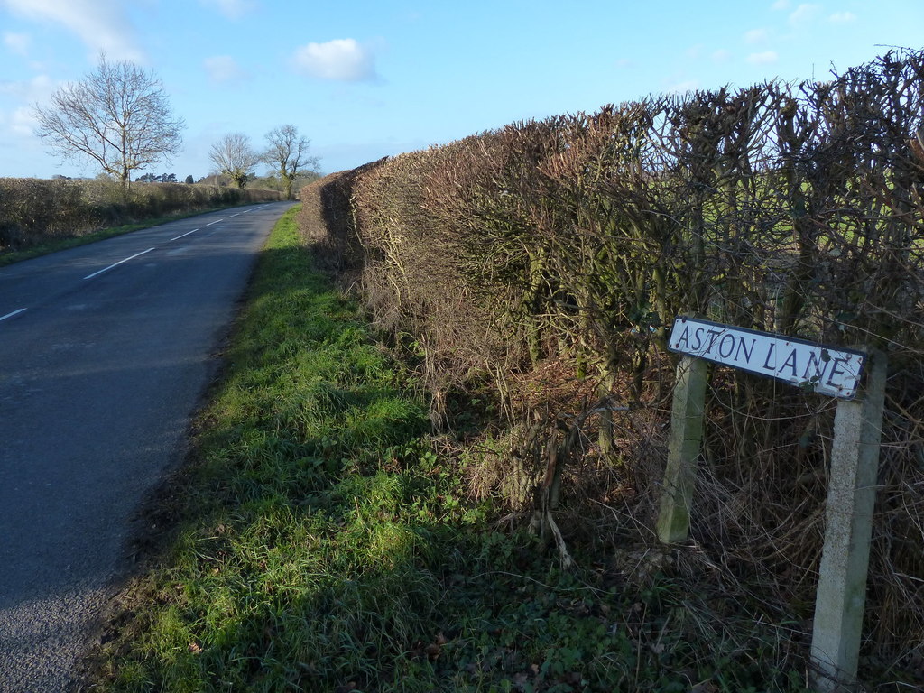 Sign Along Aston Lane © Mat Fascione Cc-by-sa/2.0 :: Geograph Britain ...