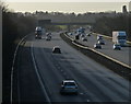 SP4592 : Looking southbound along the M69 by Mat Fascione