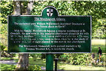 NY3307 : Information Board about Wordsworth Graves, Grasmere, Cumbria by Christine Matthews