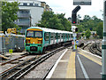 Train leaving Tulse Hill station